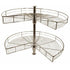 ¾ Carousel, 2 Tier, Chrome Plated