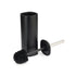 Toilet Brush Holder Set, Square, Black, Stainless Steel Inner