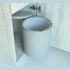 Door Mounted Bin, Plastic, Grey, 14 Litre