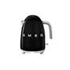 Smeg 1.7L Retro Kettle Black - KLF03BLSA