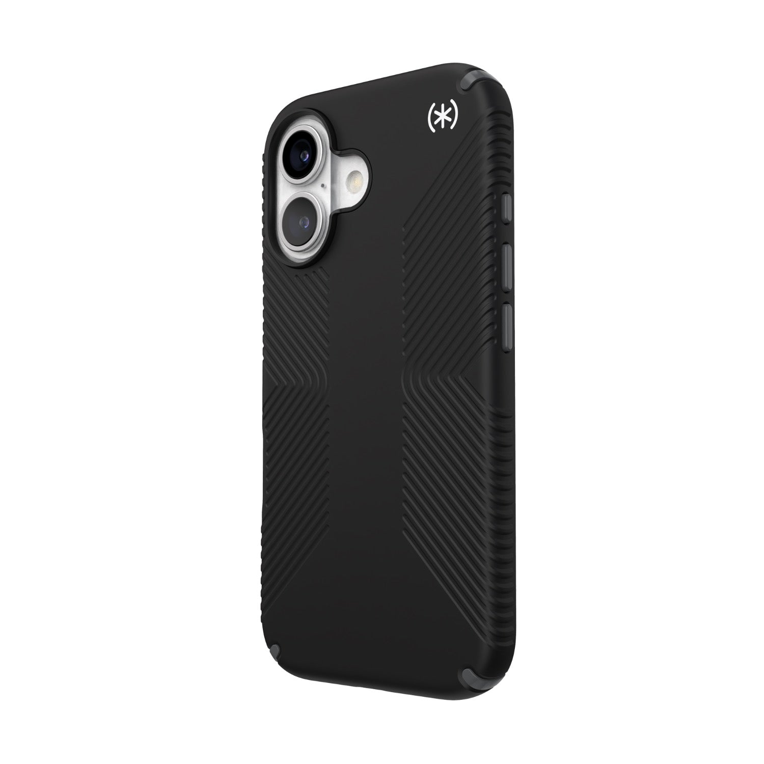 Speck Presidio2 Grip Case - Apple iPhone 16 - Black & Slate Grey