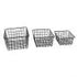 Basket Set, Black, 3 Pieces