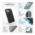 Speck Presidio2 Grip MagSafe Case - Apple iPhone 16 - Black & Slate Grey