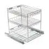 Base Mounted Pull Out, 3 Tier, Chrome Plated, 400 Unit