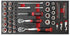 62Pc 1/4 & 3/8 Drive Bolt Extracter Socket Set (Foam Tray) AMPRO T46305