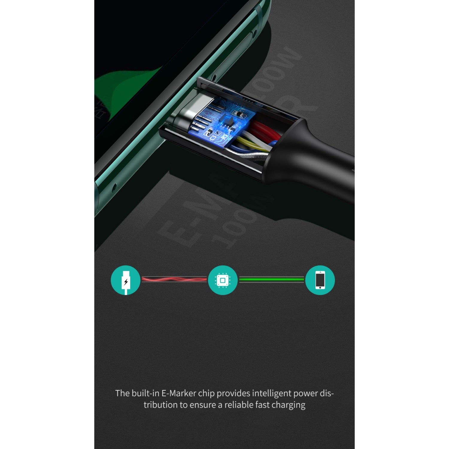 Ugreen Type C To Type C Cable 100W 1 Meter Cable