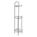 Toilet Roll & Spare Roll Holder, Black