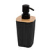 Soap Dispenser, Black, Bamboo