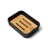 Soap Dish, Black, Bamboo