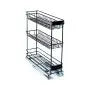 Base Mounted Pull Out, 3 Tier, Black, 200 Unit