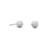 5mm Hammered Ball Earrings