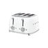 Smeg 4 Slice Ice White 50's Retro Style Toaster - TSF03WHSA