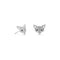 Cute Satin Finish Fox Stud Earrings