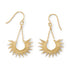 "Shine On!" 14 Karat Gold Plated Sunburst Earrings