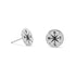 Keep It Moving! Hammered Compass Stud Earrings