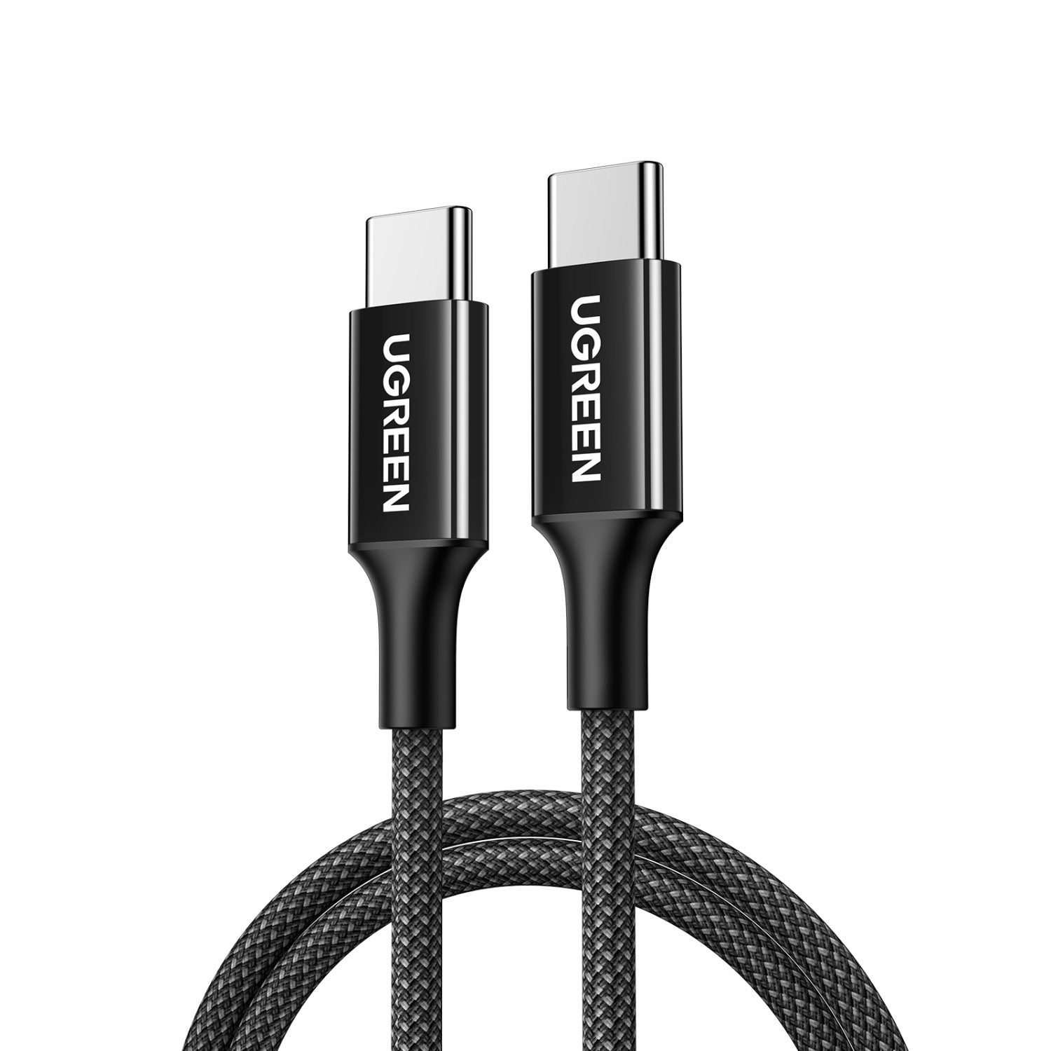UGREEN Type-C To Type-C Braided Cable 100W 1 Metre - Black