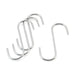 S Hook, 145mm, Chrome Plated, 4 Pieces