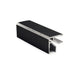 Plinth Corner, Flexible, Matt Black, 100mm
