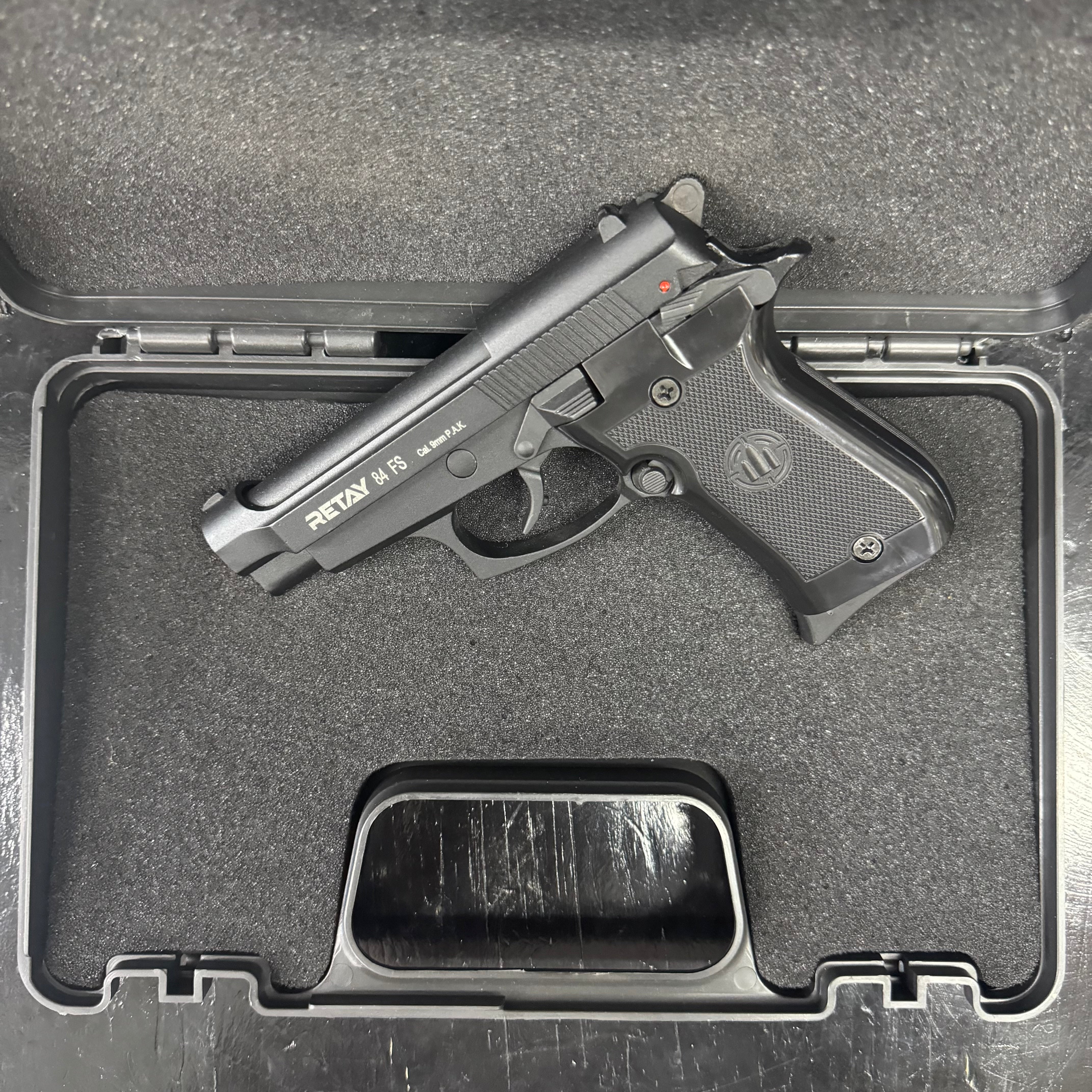 Retay 84 FS Black Blank/Pepper Gun (Semi Auto|7+1|9mm PAK) - GSA