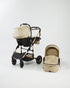 Emerald Baby Compact 3 in 1 Stroller Set with Car Seat & Nappy + Emerald Baby Yara Extra Length Camp Cot