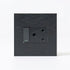 Switched Socket, 1 x 3Pin, Black