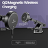 Volkano Sentinel Series Qi2.2 Magnetic Wireless Charging Car Dash Mount Phone Holder - Black