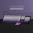 Volkano Prism Series Bluetooth Wireless Keyboard and Mouse - Purple