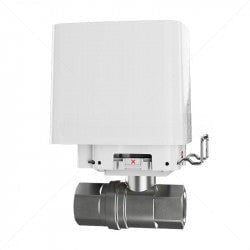 Ajax WaterStop 3/4" White – Smart Wireless Water Shutoff Valve