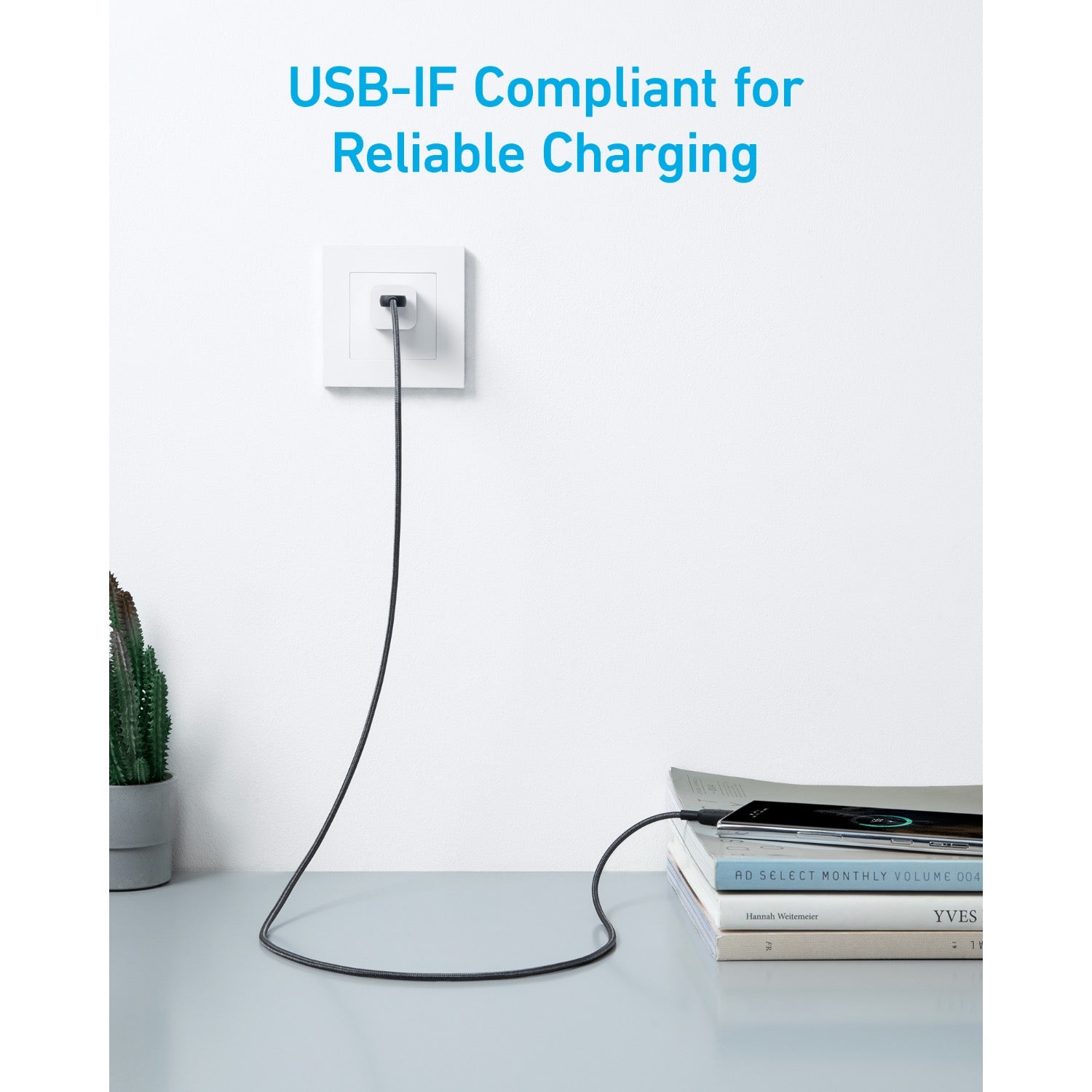 Anker 322 PowerLine USB A to USB C 0.9M Cable - Black