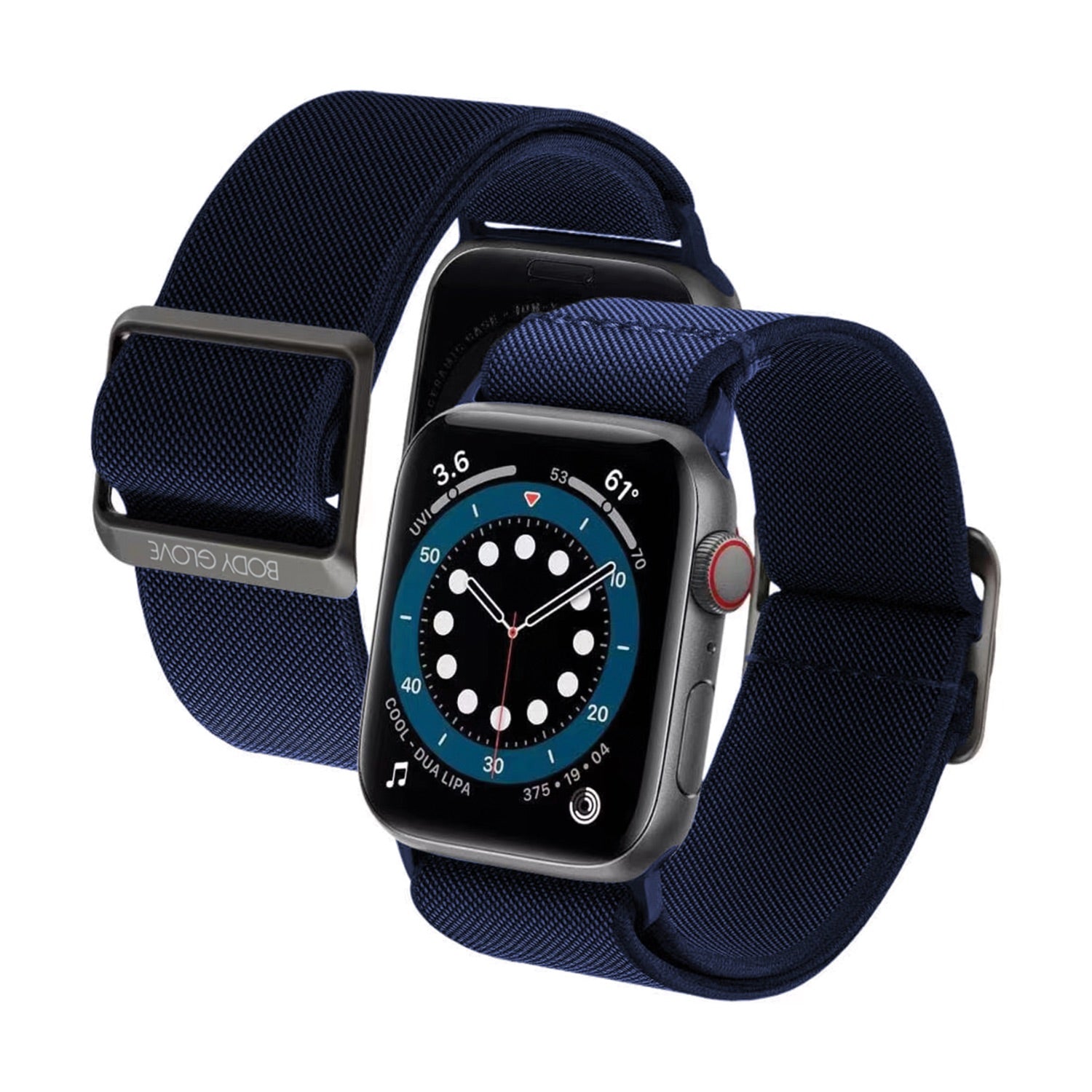 Body Glove Nylon Watch Strap - Apple Series Apple Watch Series 8/7 (45mm), Ultra (49mm), SE/6/5/4 (44mm)