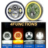7 Inch Universal Jeep Style LED Headlights Plus Mounting Bracket (4-Piece)