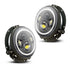 7 Inch Universal Jeep Style LED Headlights Plus Mounting Bracket (4-Piece)