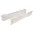 Metal Drawer Side, 500mm, H85, White, 25kg Capacity, 2 Pieces