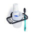 Toothbrush Holder With Tumbler, Stainless Steel, Matt Black