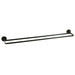 Double Towel Rail, Stainless Steel, Matt Black, 600mm