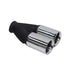 BSK 63mm Street Spect Stainless Steel Double Round Tailpipe