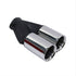BSK 63mm Stainless Steel Street Style Twin Staggered Tailpipe