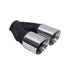 BSK 76mmm Stainless Steel Double Angled-Cut off Tailipe