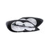 Clear Headlight Guards with Black Trim for Toyota Hilux 2011
