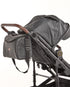 3 IN 1 Emerald Pu Leather Black On Black Plus Pu Nappy Bag