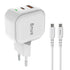 Snug USB/Type-C Wall Charger 35W with Type-C Cable - White