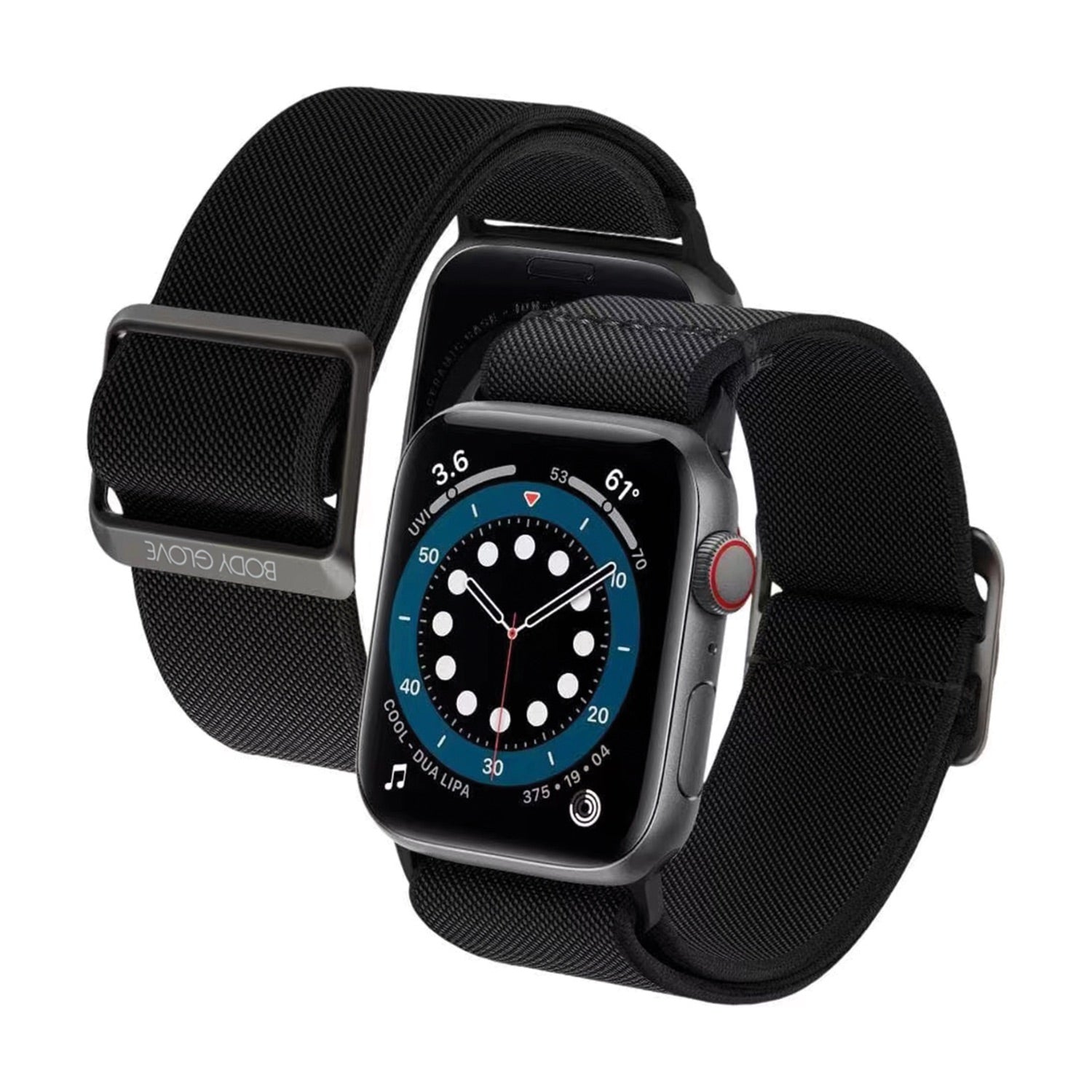 Body Glove Nylon Watch Strap - Apple Series Apple Watch Series 8/7 (45mm), Ultra (49mm), SE/6/5/4 (44mm)
