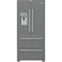 Beko 84cm French Door Fridge with Automatic Ice Maker and Water Dispenser - GNE60532DX