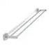 Munich Double Towel Rail, Chrome Plated, 760mm