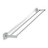 Munich Double Towel Rail, Chrome Plated, 760mm