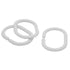 Shower Curtain Hooks, White, Plastic, 12 Pieces