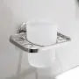 Toothbrush Holder With Tumbler, Stainless Steel
