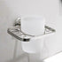 Toothbrush Holder With Tumbler, Stainless Steel