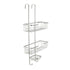 Hook-over Shower Caddy, Stainless Steel