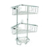 Corner Shelf, 3 Tier, Stainless Steel